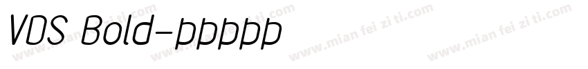 VDS Bold字体转换